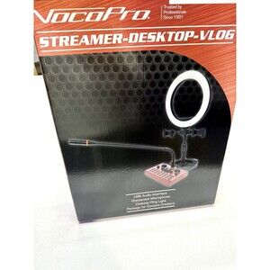 VocoPro Portable Studio USB Audio Interface with Microphone for Recording